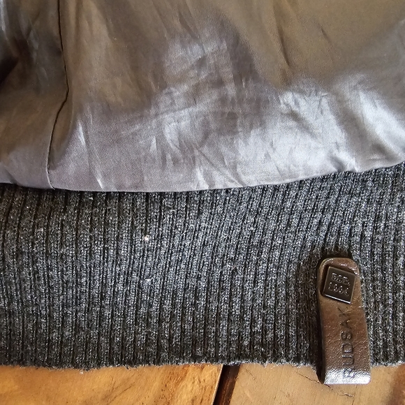 Rudsak Charcoal green leather coat - Picture 6 of 7